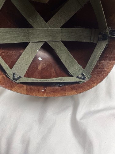 M1 american helmet Front Seam Swivel Bale with liner Vietnam Webbing Free Ship - Picture 8 of 19