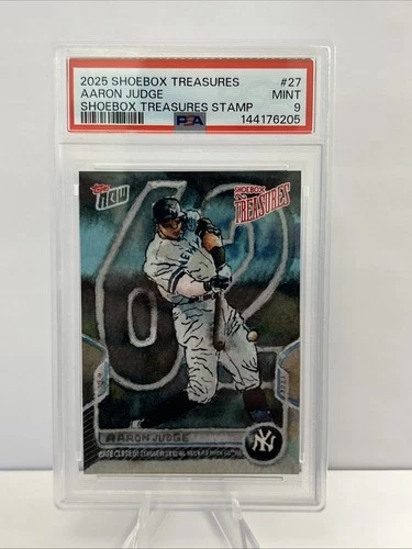 2025 Topps Shoebox Treasures Baseball Aaron Judge /99 Card PSA 9