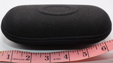 Oakley Black Fabric Hard Shell Zippered Sunglasses Case Protective Eyewear Vault