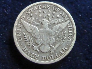 1/2 Dollar 1904 USA Barber Half Dollar Silber ! ss !! RR !!