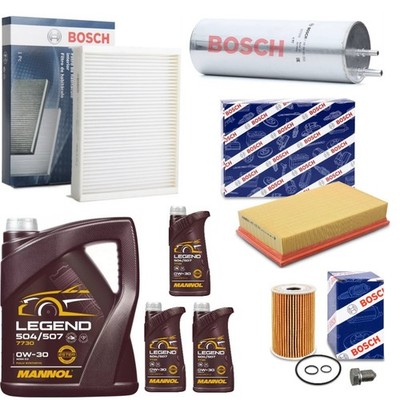 8L MANNOL 0W30 OIL BOSCH FILTER SERVICE KIT FOR VW TRANSPORTER T6 2.0 TDI 2015+