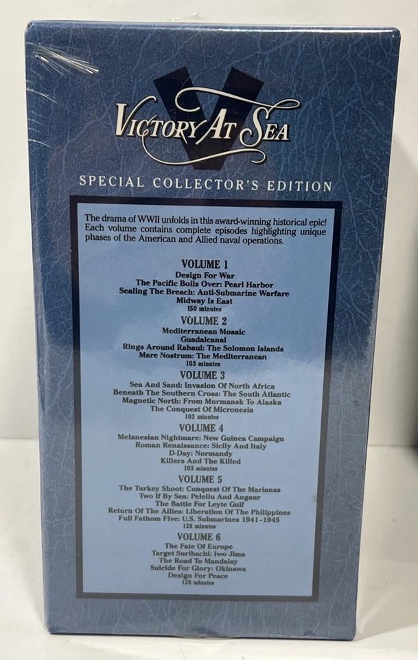 VHS Victory at Sea Vol. 1-6 & Great Battles Of The Pacific Vol. 1-4 New Sealed - Image 3 of 4