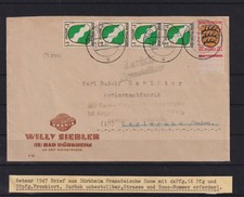 AF376) Franz&ouml;sische Zone RETOURE ZUR&Uuml;CK BELEG aus Aufl&ouml;sung Spezialsammlung