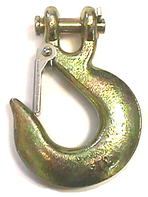 2 Grade 70 Clevis Slip Hooks w/Safety Latch, 1/4" - Picture 1 of 1