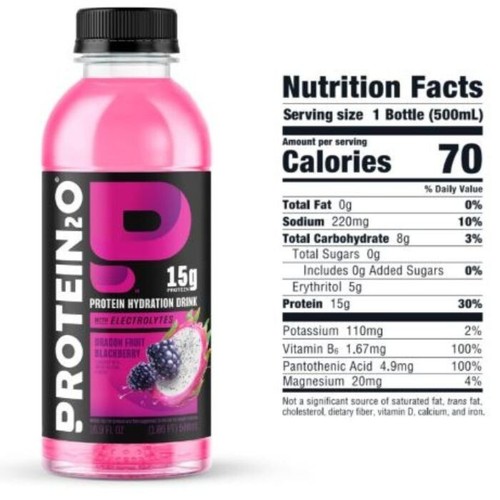 Protein2o 15g Whey Protein Isolate Water, Flavor Variety Pack, 16.9 oz 12 Pack - Picture 14 of 22