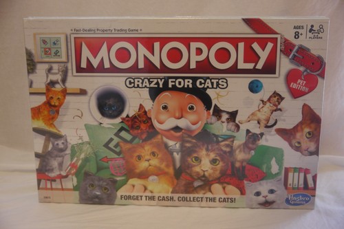 Hasbro Monopoly Crazy for Cats Board Game Pet Edition New Release 9675 Exclusive