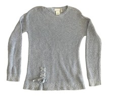 Childrens Place Girls Sweater Blue With Silver Threading Size XXL 16 NWT