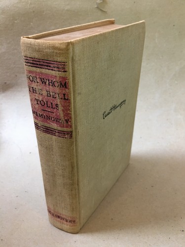 Ernest Hemingway "For Whom the Bell Tolls" 1st Edition Scribners 1940 Ex-Library - Picture 7 of 9
