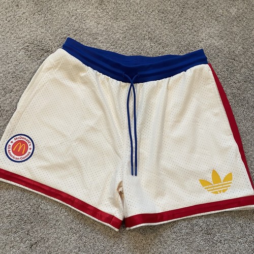 RARE Adidas McDonald's All American Men's Large 2024 Cream Zip Up Full Set - Picture 11 of 15