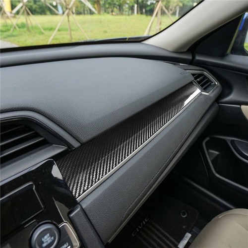 Real Carbon Fiber Co-pilot Center Console Panel Trim Kit For 2016-21 ...