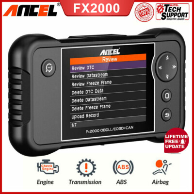4 System Car Code Reader ABS SRS Check Engine Light Diagnostic Auto Scanner Tool