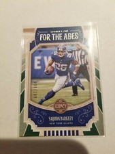 2019 Legacy Football For the Ages Saquon Barkley #FTA-SB Green 90/100 Giants