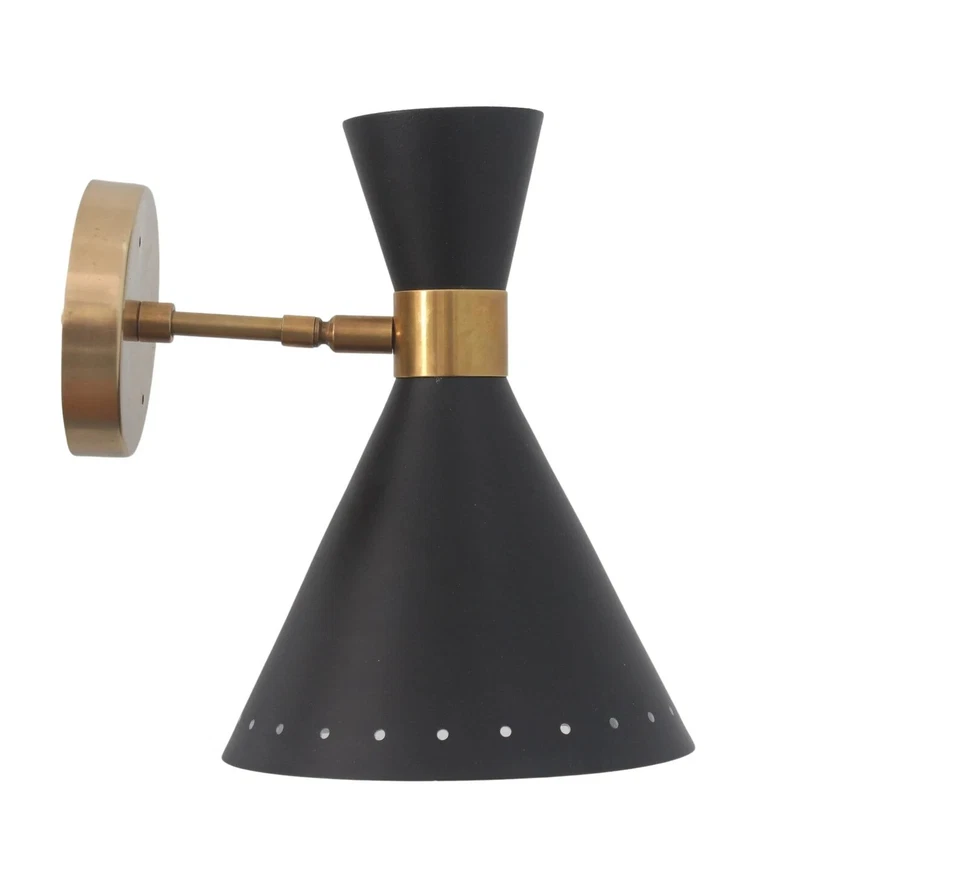 Wall Mid Century Modern Raw Brass Sputnik chandelier light Fixture - Image 3 of 4