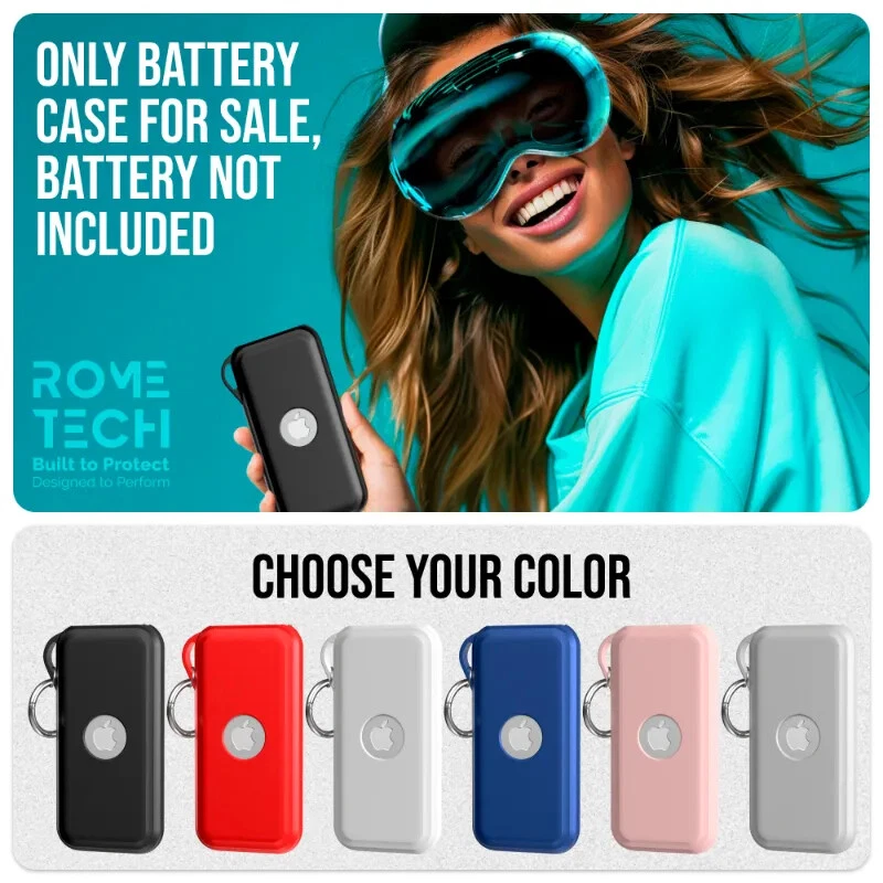 Battery Case Bank Silicone Storage Protection Case for Apple Vision Pro H8P G5C5 - Image 4 of 4