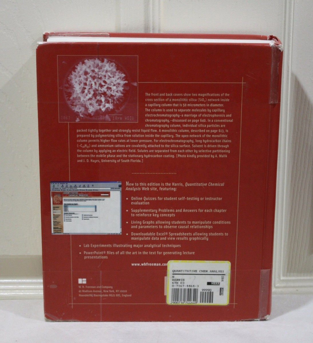 Quantitative Chemical Analysis, Sixth Edition by Daniel C. Harris