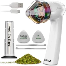 Mamba Loader XL V2-55 Electric Herb Grinder (White), USB rechargeable