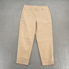 Eileen Fisher Pants Womens 8 Hemp Stretch Tan Tapered Organic Cotton