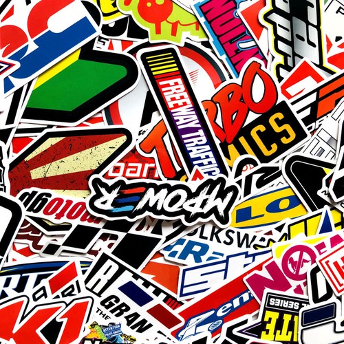 100PCS JDM Stickers Pack Helmet Car Motorcycle Racing Motocross Waterproof Decal - Bild 6 von 12