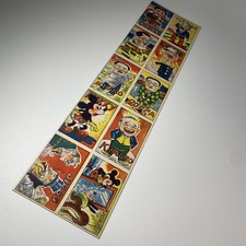 ' Mickey Mouse  Popeye ' Vintage 1950  s Rare card menko uncut sheet