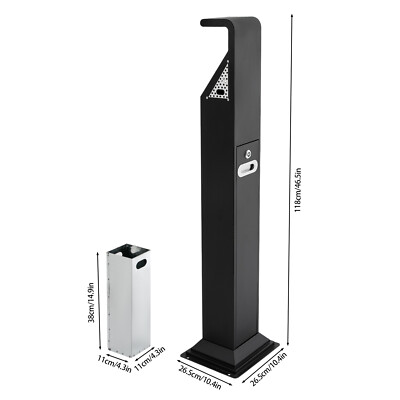 Commercial Trash Can Cigarette Ashtray for Outside/Indoor Waste Comtainer