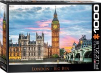 Big Ben Elizabeth Tower In London - 1000 Teile Puzzle Im Format 68X48 Cm