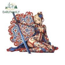 EARLFAMILY 5.1" Attractive Anime Tattoo Girl Car Stickers Alluring Vinyl Decals
