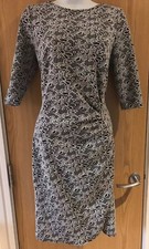 Club L Size 12 Dress Stretch Ruching Bodycon