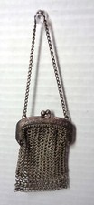 3" Antique Victorian Metal Mesh Coin Purse