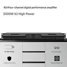 2 Channel Professional Power Amplifier 2000W*2 1U Amps Max for Line Array / DJxc