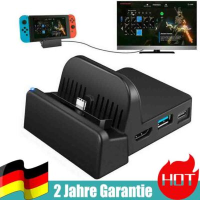 Für Nintendo Switch Docking Station OLED TV Dock Ladestation 4K HDMI Adapter