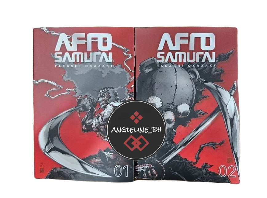 Juego Completo Inglés Manga Afro Samurai Vol 1-2 por Takashi Okazaki DHL EXPRESS
