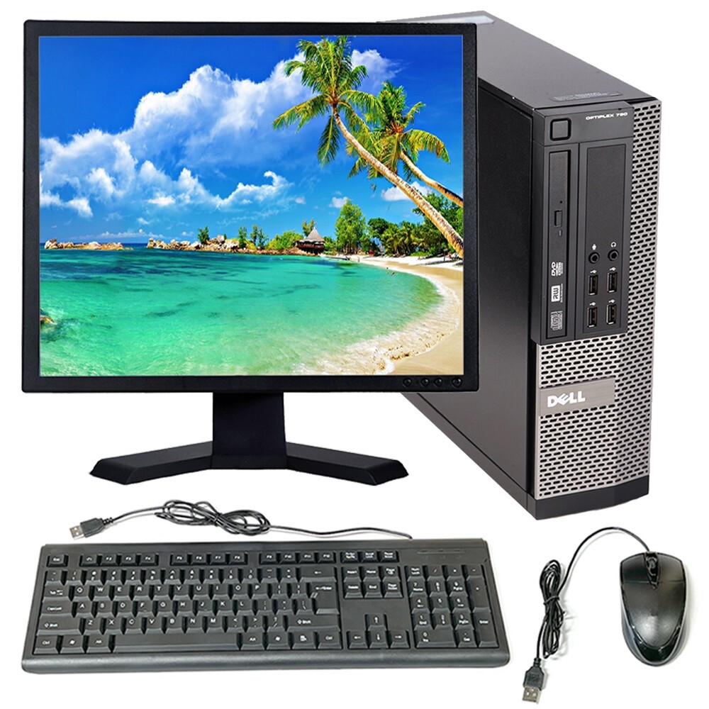 Dell OptiPlex SFF Computer Intel Core i5 8GB 500GB HD 19 in