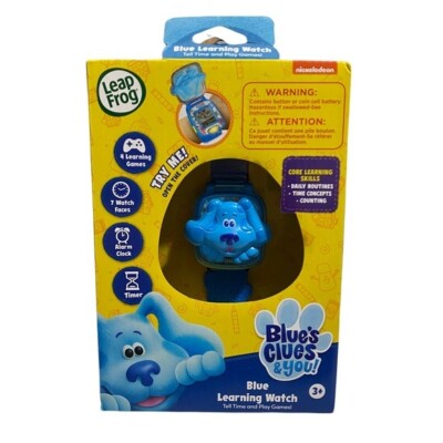 LeapFrog Blue s Clues Blue Learning Watch Tell Time and Play Games 3+ years