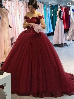 maroon dress quinceanera