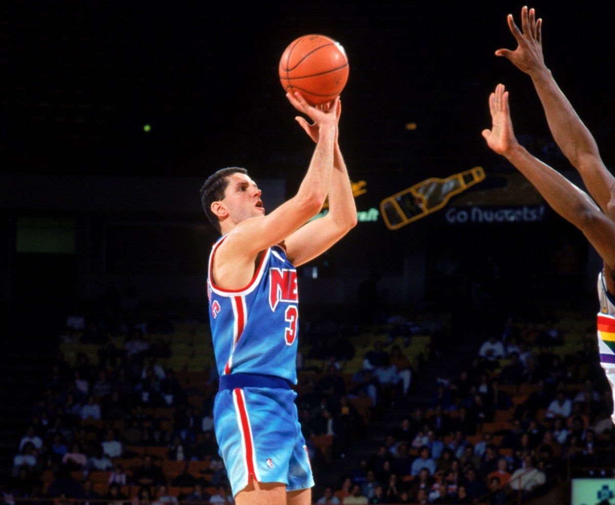 Mitchell Ness New Jersey Nets 1990 Petrović Coleman Authentic