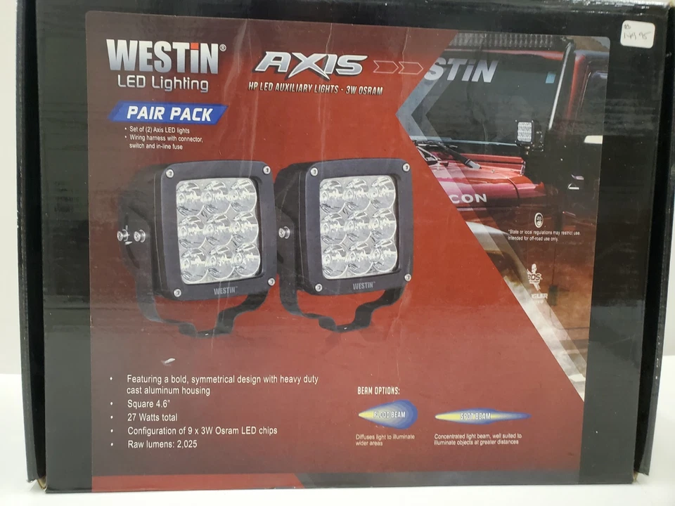Westin LED Lighting Axis HP LED Auxiliary Lights 3W Usram Spot Beam - Image 4 of 4