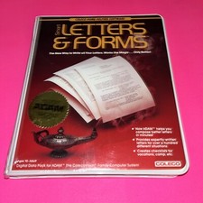 Smart Letters and Forms Coleco for ADAM ColecoVision Computer Complete in Case