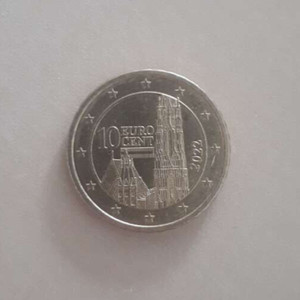 VERY RARE COLLECTIBLE 10 EURO CENT 2022 COIN AUSTRIA EU EUROPEAN UNION MINT
