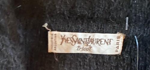 Suéter Negro Vintage Años 90 Yves Saint Laurent Talla L - Imagen 7 de 7