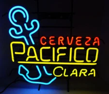 Cerveza Pacifico Clara Anchor Beer 20"x16" Neon Sign Bar Lamp Light Party Pub