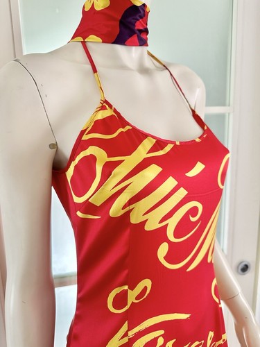 Voyage Passion Mujeres Vestido Caliente Sexy Rojo Flor Japonesa Talla S - Imagen 20 de 24