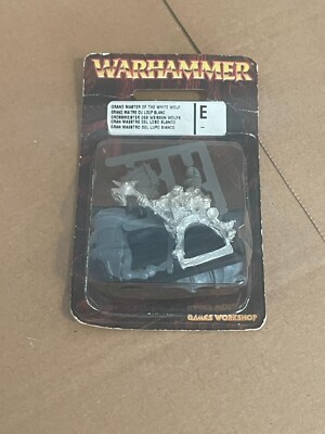 Großmeister des weißen Wolfes Blister sealed Warhammer Metal Empire Fantasy