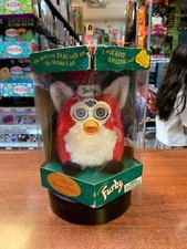 Santa Furby Blue Eyes Vintage Furby, Tiger Electronics SEALED