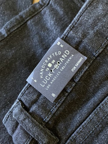 Lucky Brand Girls 8 Zoe Skinny Jeans Comfort Stretch Denim Dark Wash Low Rise - Picture 13 of 16