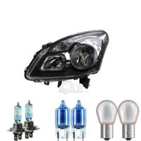 Halogen Scheinwerfer Links H7/H7 Schwarz FüR Renault Koleos I Inklusive Lampen