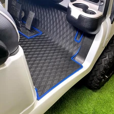 Xtreme Mats Club Car Golf Cart Mat, Full Coverage Floor Liner -BLUE- Precedent