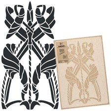 STENCIL riutilizzabile in PLASTICA // 43x64cm o 59x95cm // ARTE NUOVA FIORI 