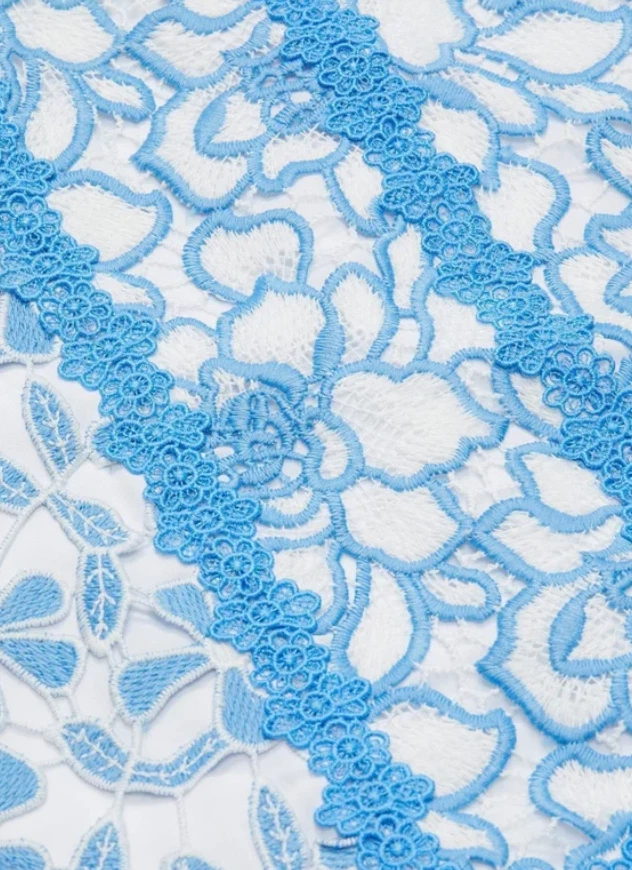 NUEVO Vestido Midi Alice + Olivia Diane Dobladillo Floral Crochet Encaje 4 #D6124 Foto 3 de 4