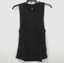 Adidas Fleck Black Sleeveless Women's Multiple Sizes Tank Top Splatter Pattern