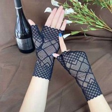 Women Summer Driving and Biking Gloves Breathable Lace Sun Protection Gloves